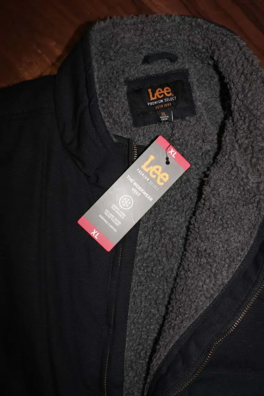 Lee Premium Select The Workwear Sherpa-Lined Canvas Vest